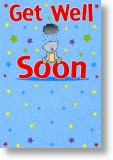 Stars, Cute Get Well Card