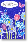 Spring Flowers, Floral Get Well Card