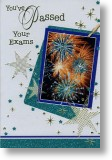 Sparkling Fireworks, Exam Congratulations Card