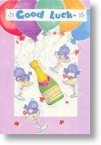Balloons & Bluebirds, Good Luck Card