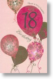 Pink & Gold Balloons - 18th