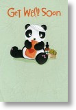 Poorly Panda, Cute Get Well Card