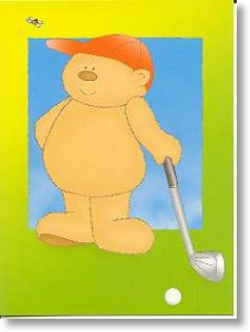 Golfing Bear