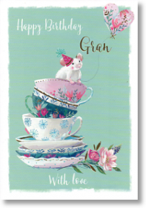 A Friend For Tea, Grandma Birthday Card
