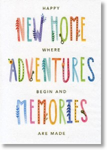 Adventures Begin, New Home Card