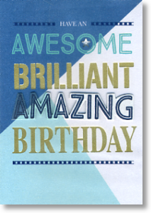 Awesome Birthday, Birthday Card for Him