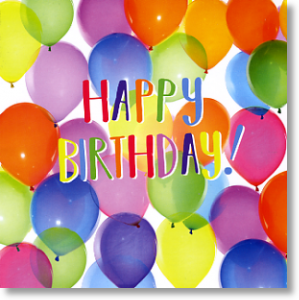 Balloons, Birthday Card for Her
