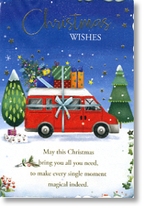 Camper Van, Christmas Card