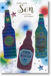Cheers, Son Birthday Card
