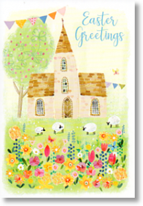 Church, Small Easter Card