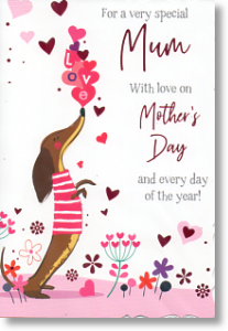 Dachshund, Cute Mother's Day Card