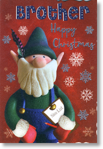 Elf, Brother Christmas Card
