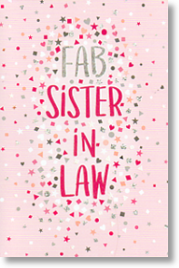 Fab, Sister-in-law Birthday Card