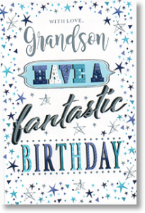 Fantastic, Grandson Birthday Card