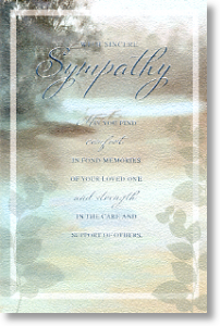 Fond Memories, Sympathy Card