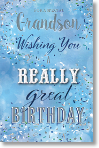 Great Birthday, Grandson Birthday Card