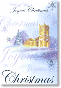 Joyous Christmas, Religious General Christmas Card