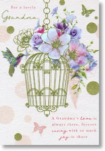 Hummingbird, Grandma Birthday Card