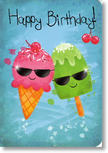 Ice Cool, Children's Birthday Card