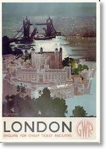 Aerial View, Tower of London Postcard
