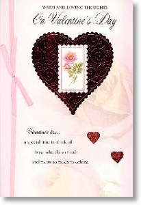 Loving Thoughts, Traditional Valentine's Day Card