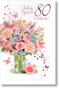 Making Wishes, 80th Birthday Card