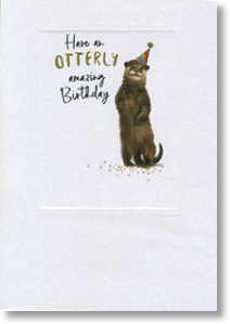 Otterly Amazing, Unisex Birthday Card