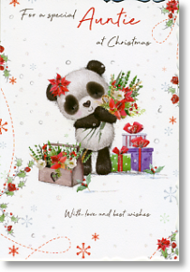Panda, Auntie Christmas Card