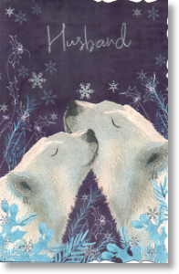 Polar Bear, Husband Christmas Card