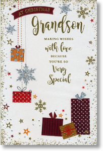 Presents, Grandson Christmas Card