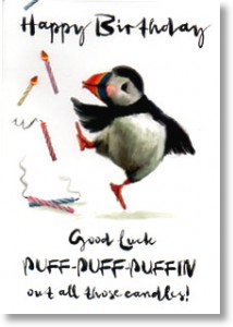 Puffin, Birthday Card for Him