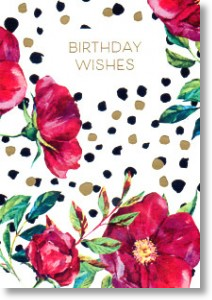 Red Roses, Birthday Card for Her