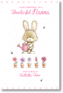 Bonny Bunny, Nanna Birthday Card
