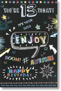 13th Birthday, 13th Birthday Card
