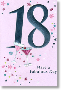 Fabulous Day, 18th Birthday Card
