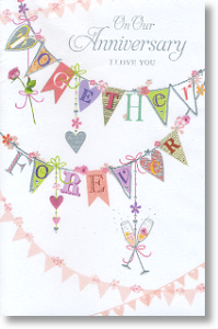 Bunting, Our Anniversary Card