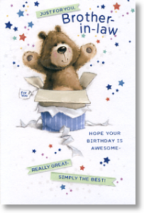 Awesome, Brother-in-law Birthday Card