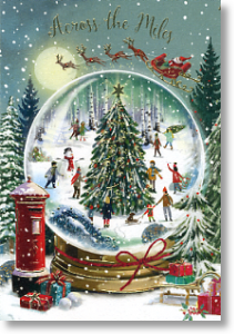 Snow Globe, Across the Miles Christmas Card