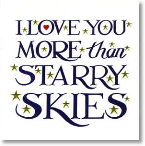 Starry Skies, General Valentine's Day Card