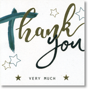 Stars, Thank You Card (small)