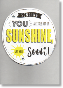 Sunshine, Get Well Card