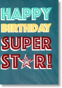 Super Star, Birthday Card for Him