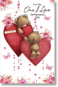 Bears & Hearts, Cute Valentine's Day Card