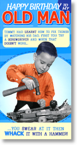 Whack It, Funny Dad Birthday Card