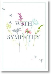 Wild Flowers, Sympathy Card