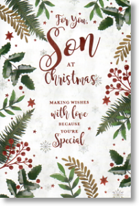 With Love, Son Christmas Card