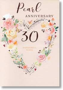 Wonderful Years, Pearl 30th Anniversary Card