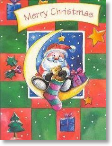 Santa, Cute General Christmas Card