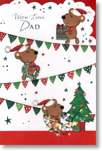 Decorations, Dad Christmas Card