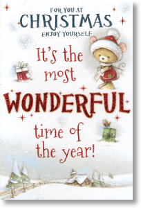 Wonderful Time, Cute General Christmas Card
